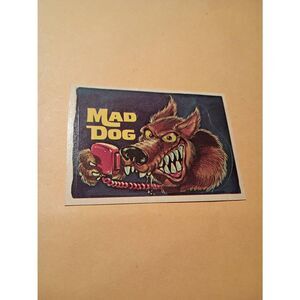 Vintage 1978 Donruss CB Convoy Sticker Trading Card CB Dictionary Mad Dog